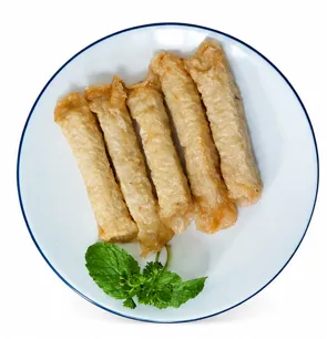 Foto Topping fish roll